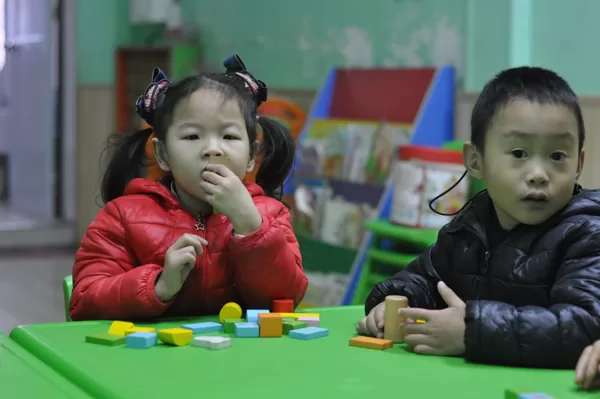 Kinder mit Down-Syndrom im Unterricht